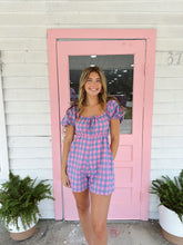Load image into Gallery viewer, Gingham Babydoll Romper
