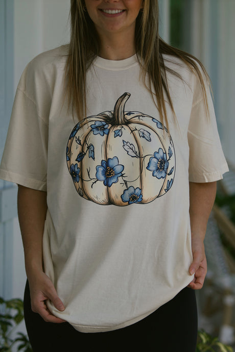 Floral Pumpkin Tee