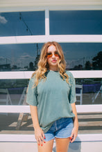 Load image into Gallery viewer, Jade acid washed oversized tee