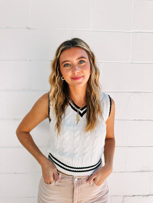 White Sweater Vest
