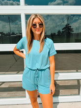 Load image into Gallery viewer, Blue Romper