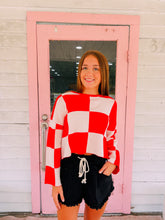 Load image into Gallery viewer, Red Checkered Sweater