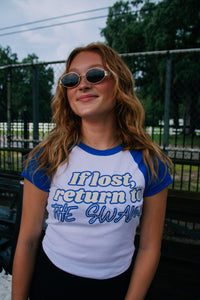 Return to the swamp baby tee