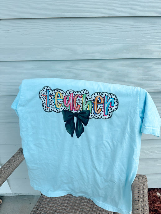 Baby Blue teacher Tee
