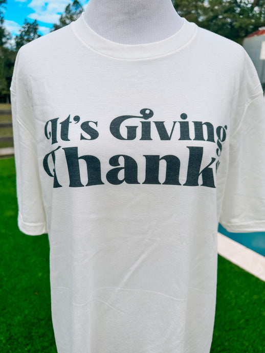 It’s Giving Thanks