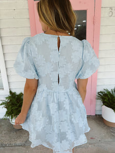 Powder Blue Babydoll Dress