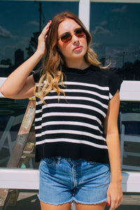 Striped sweater tank