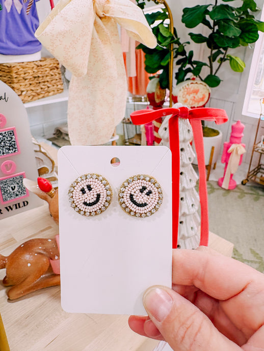 Smiley face earrings