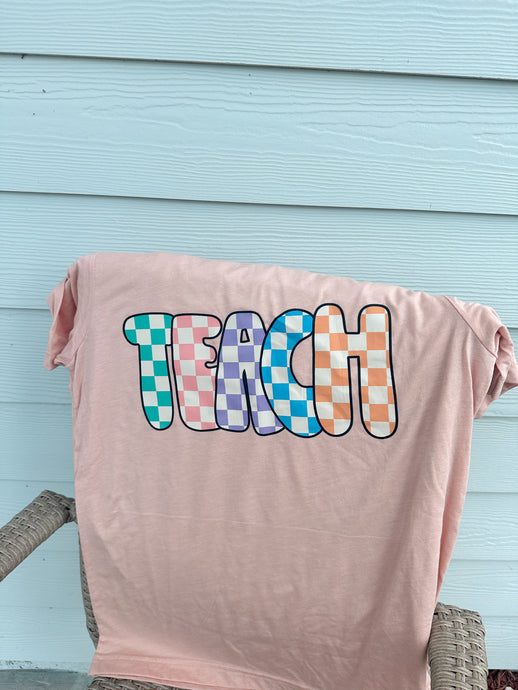 Teach peach tee