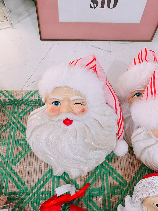 Winking Santa ornament