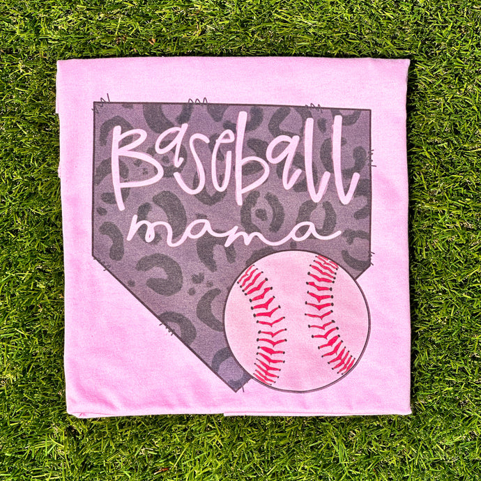 Cheetah Baseball Mama Tee