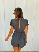 Load image into Gallery viewer, Charcoal Romper