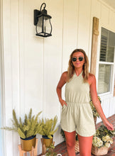 Load image into Gallery viewer, Sage Ribbed Romper