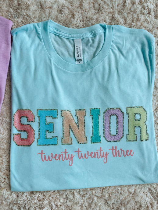 Blue senior tee