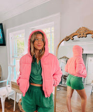 Load image into Gallery viewer, Pink Puffer Jacket